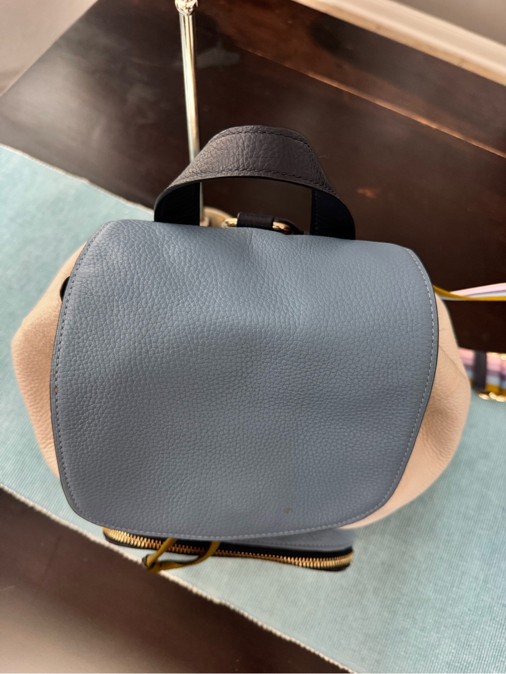 Coach Jes Colorblock Leather Backpack - Picture 9 of 13